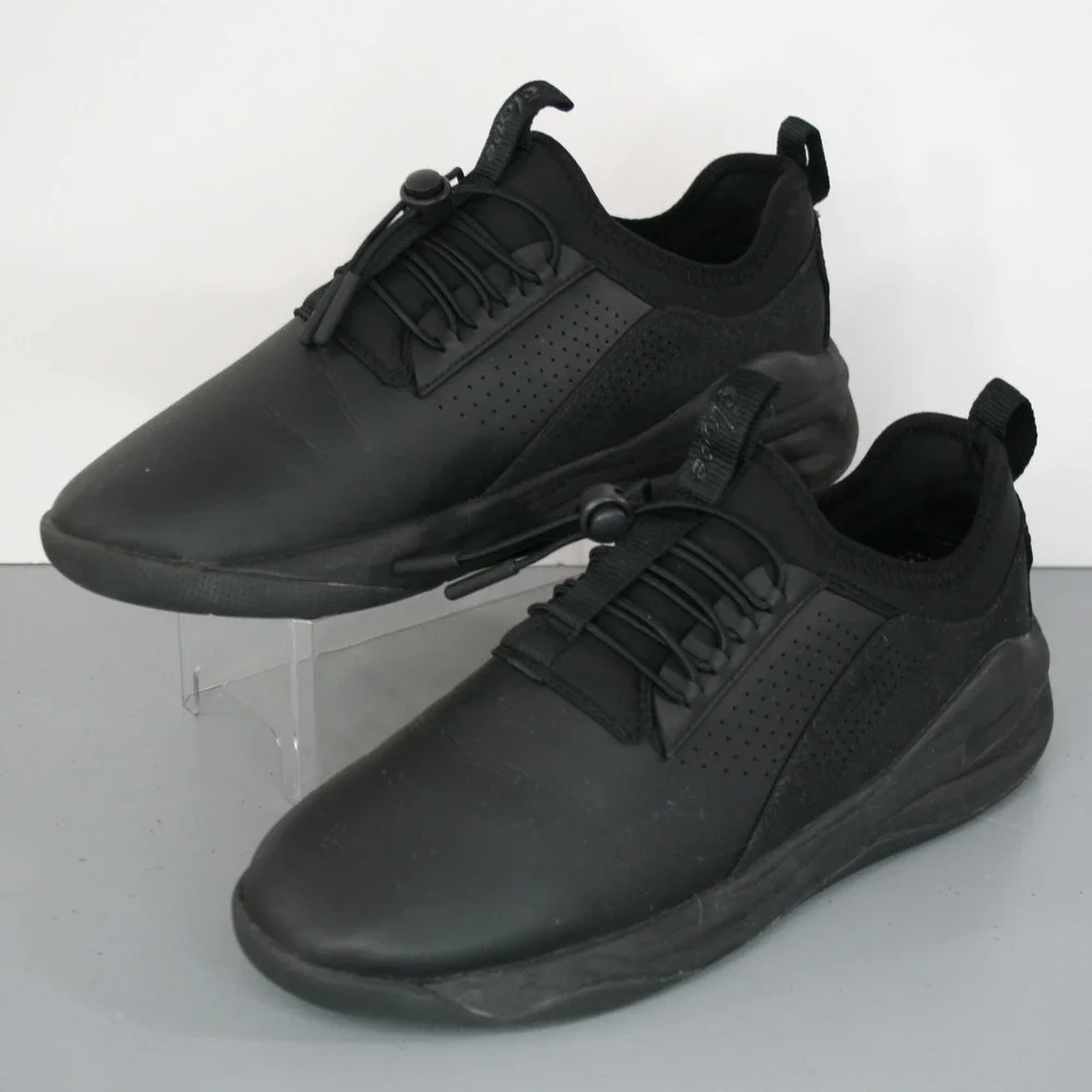Clove Women's Black Leather‎ Slip On Sneakers Nurse Shoes Size 8